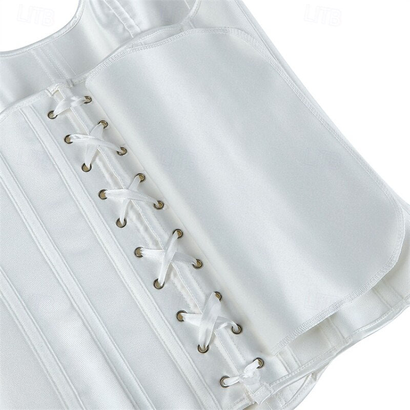 Victoria Gothic Body Shape Satin Waist Corset with Zip