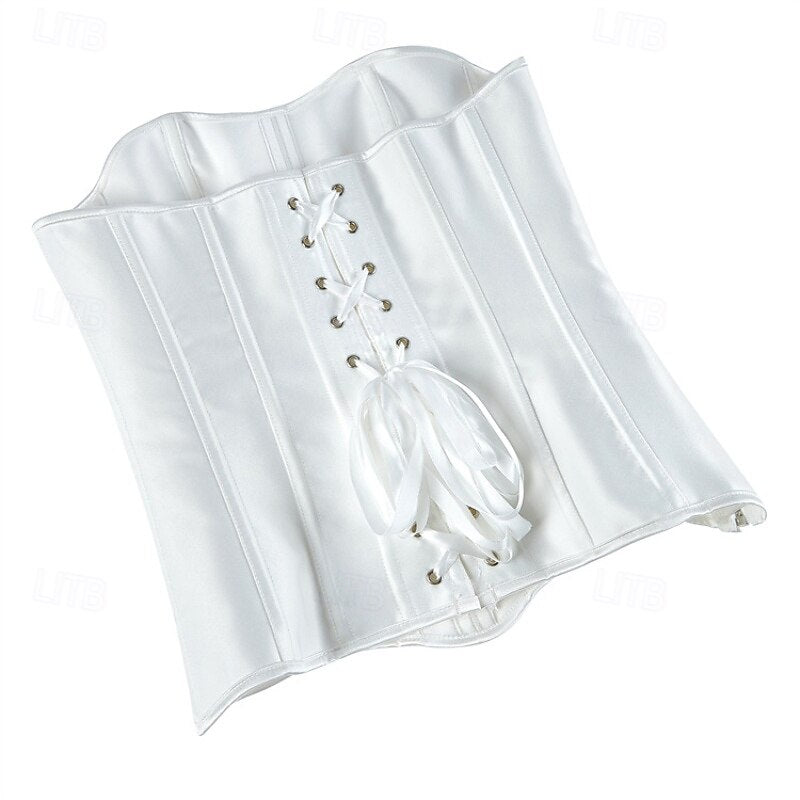Victoria Gothic Body Shape Satin Waist Corset with Zip