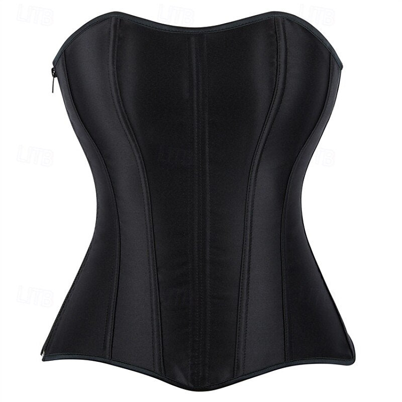 Victoria Gothic Body Shape Satin Waist Corset with Zip
