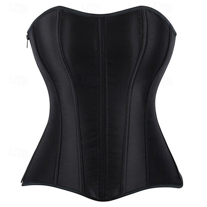 Victoria Gothic Body Shape Satin Waist Corset with Zip