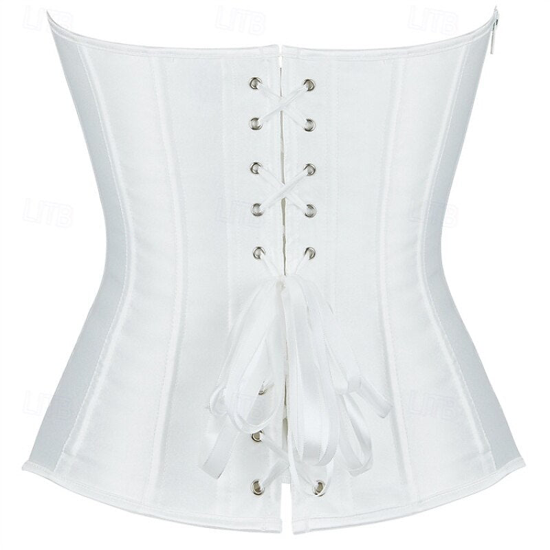 Victoria Gothic Body Shape Satin Waist Corset with Zip