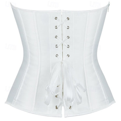 Victoria Gothic Body Shape Satin Waist Corset with Zip