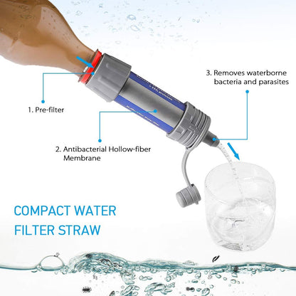 Outdoor Survival Water Filter Straw – Clean Water Anywhere