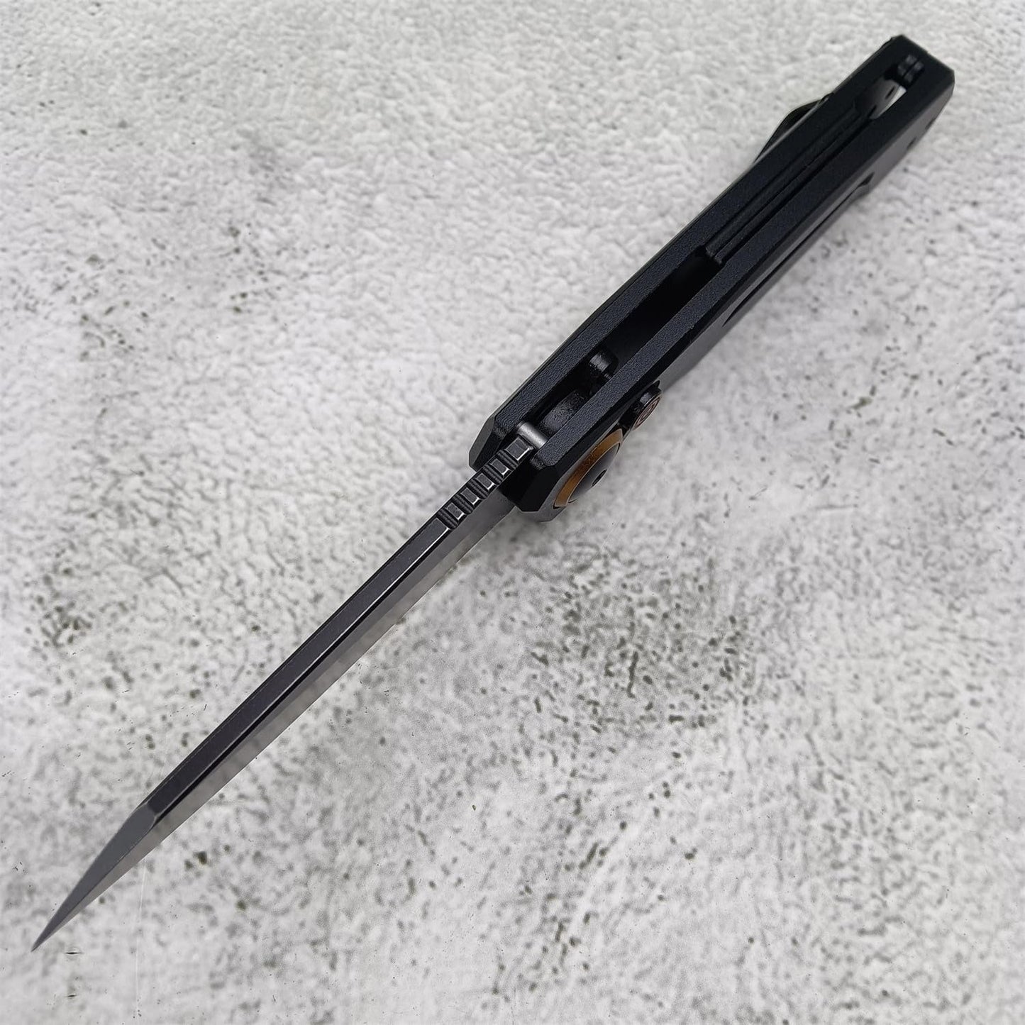 Spring Assist Button Lock 7550 Stainless Steel
