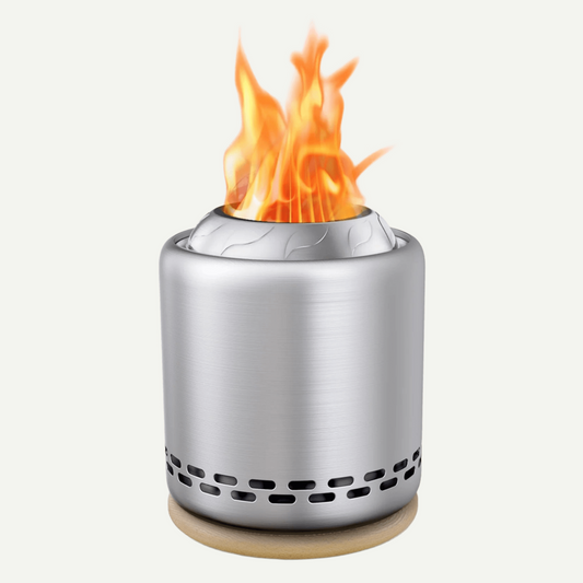 Stove Tabletop Fire Pit with Stand – 5.9” x 7.8” Smokeless Stainless Steel Portable Fire Pit 🔥