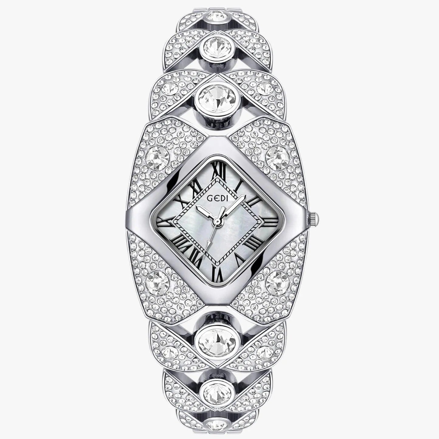 Luxury Full Diamond Bangle Bracelet Watch
