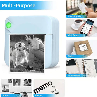 Portable Bluetooth Mini Printer for Photos & Notes