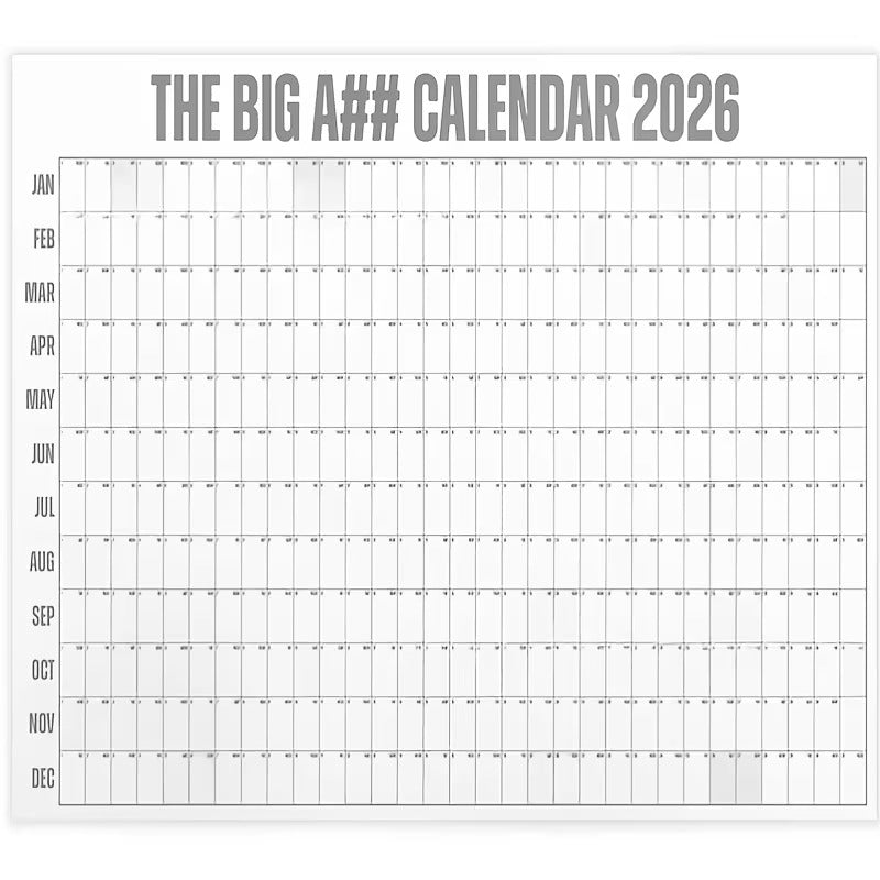 2026 The Mini Big A## Dry Erase Wall Calendar with Stickers