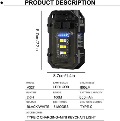 Compact Keychain Flashlight – 800 Lumens Mini Powerhouse