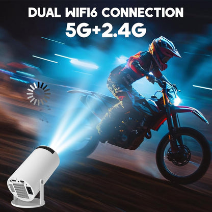 Mini Projector with 2 Joysticks — 4K Portable Home & Outdoor Theater