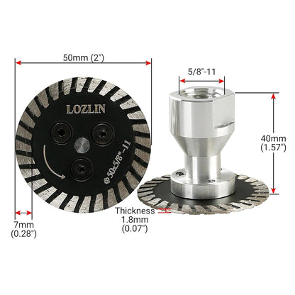 50mm Diamond Engraving & Grinding Disc – Removable Flange