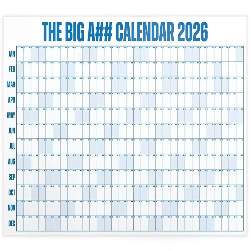 2026 The Mini Big A## Dry Erase Wall Calendar with Stickers