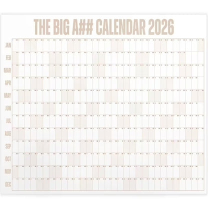 2026 The Mini Big A## Dry Erase Wall Calendar with Stickers