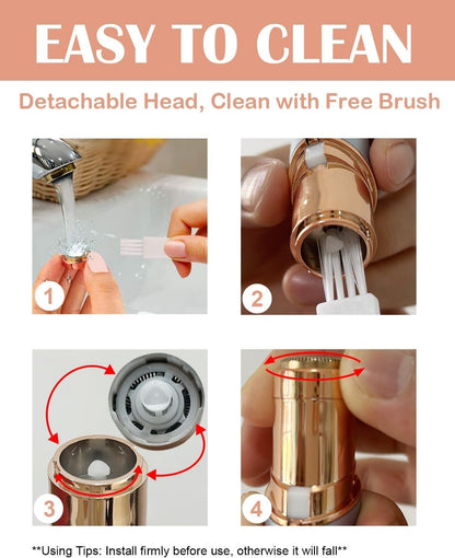 2-in-1 Electric Facial & Eyebrow Hair Trimmer for Women