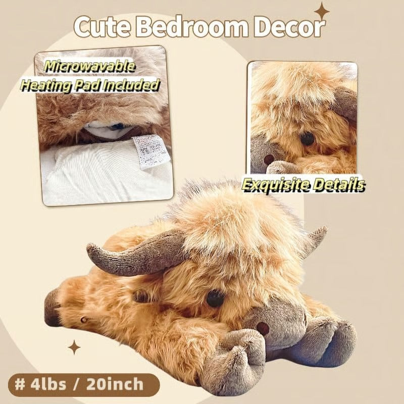 Weighted Highland Cow Plush — Your Softest Daily Comfort Companion