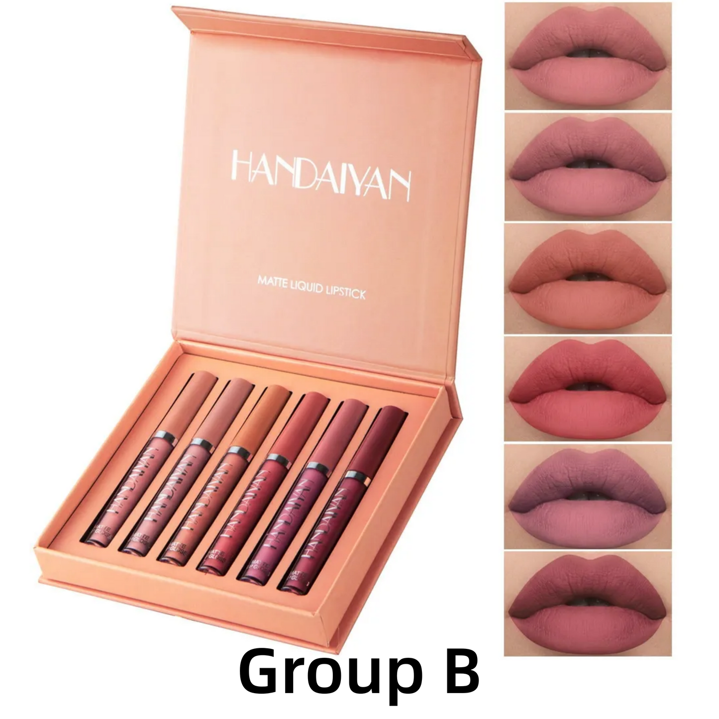 6-Piece Matte Lip Color Set – Long-Lasting, Velvet Smooth, Stunning Shades