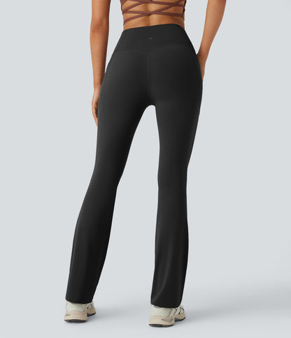 UltraSculpt™ SoCinched High Waisted Tummy Control Side Pocket Shaping Yoga Bootcut Leggings