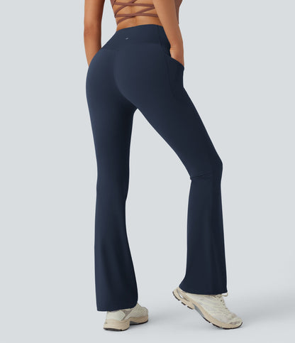 UltraSculpt™ SoCinched High Waisted Tummy Control Side Pocket Shaping Yoga Bootcut Leggings