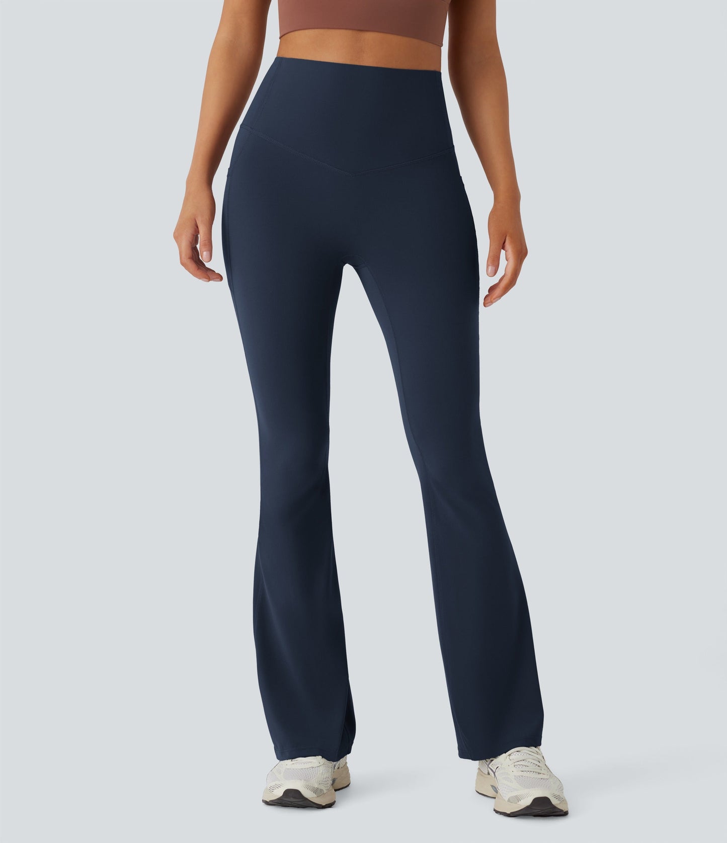 UltraSculpt™ SoCinched High Waisted Tummy Control Side Pocket Shaping Yoga Bootcut Leggings