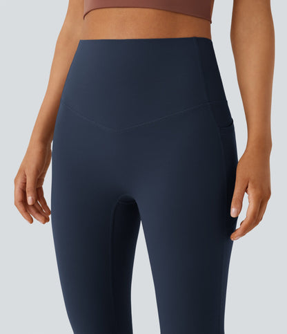 UltraSculpt™ SoCinched High Waisted Tummy Control Side Pocket Shaping Yoga Bootcut Leggings
