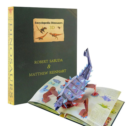 3D Prehistoric Dinosaur Pop-Up Encyclopedia for Kids