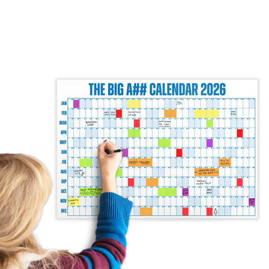 2026 The Mini Big A## Dry Erase Wall Calendar with Stickers
