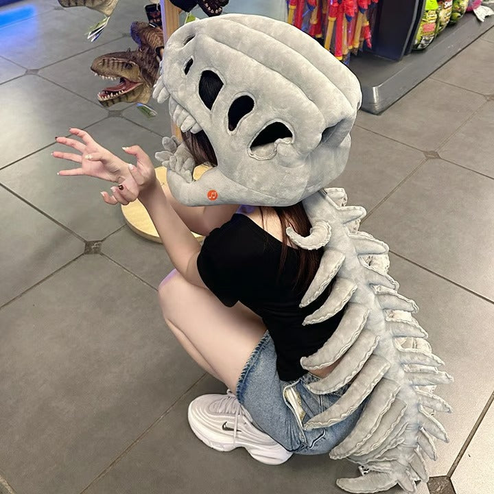 Spinosaurus Plush Dino Skeleton Outfit with 3D Spine