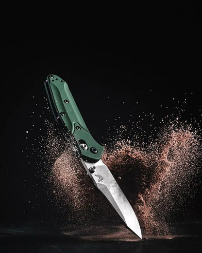 BM 940 Osborne – Legendary EDC Tool | Green Aluminum & Carbon Fiber