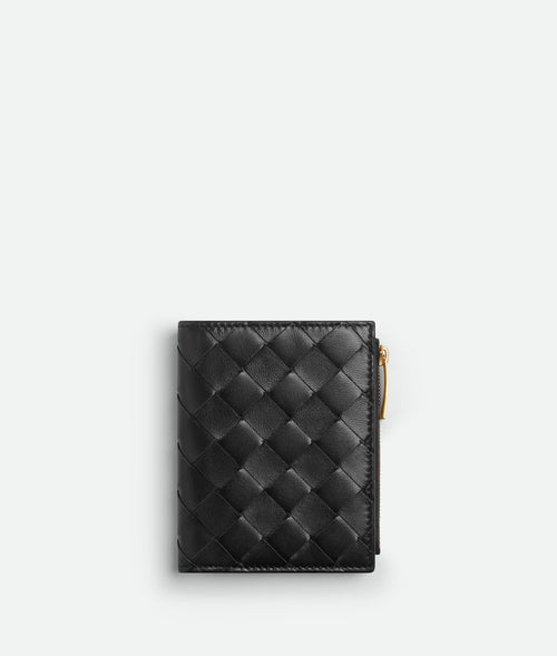 BV Intrecciato Small Bi-Fold Wallet – Timeless Leather Design
