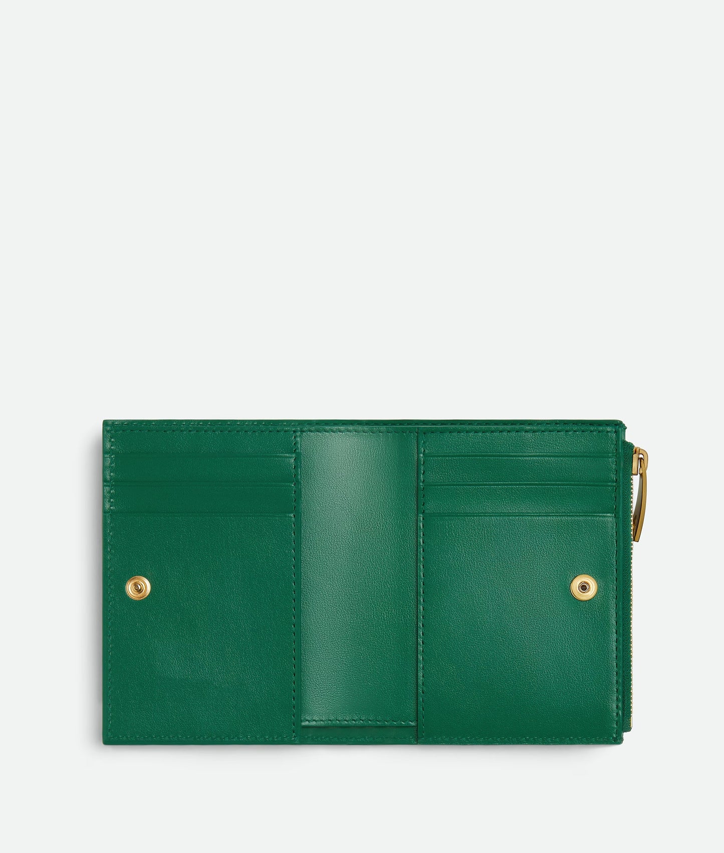 BV Intrecciato Small Bi-Fold Wallet – Timeless Leather Design