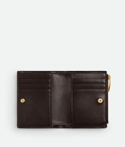 BV Intrecciato Small Bi-Fold Wallet – Timeless Leather Design