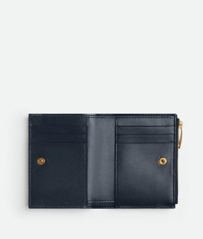 BV Intrecciato Small Bi-Fold Wallet – Timeless Leather Design