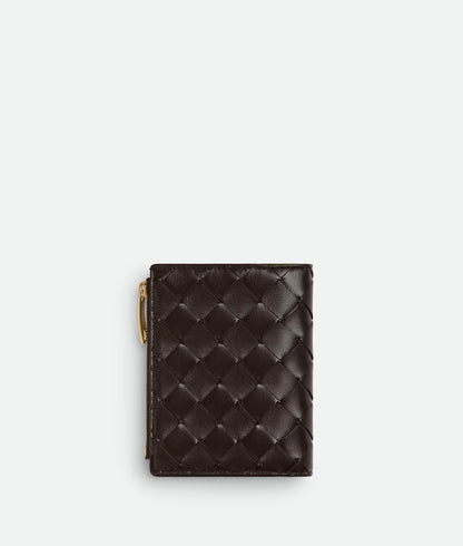 BV Intrecciato Small Bi-Fold Wallet – Timeless Leather Design