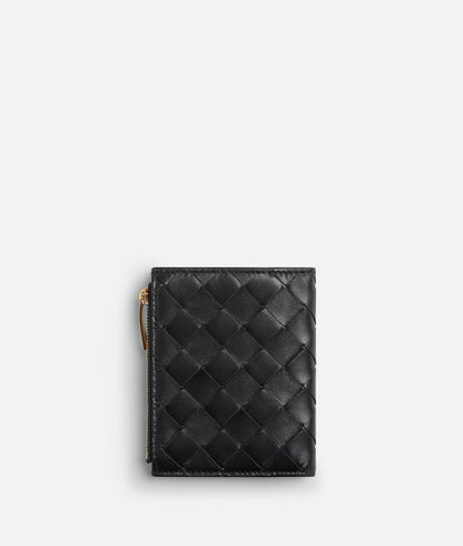 BV Intrecciato Small Bi-Fold Wallet – Timeless Leather Design
