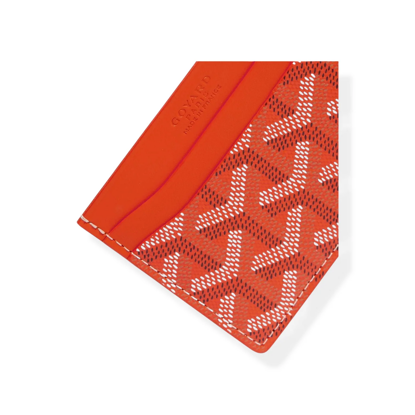 Classic French Pattern Slim Leather Card Wallet