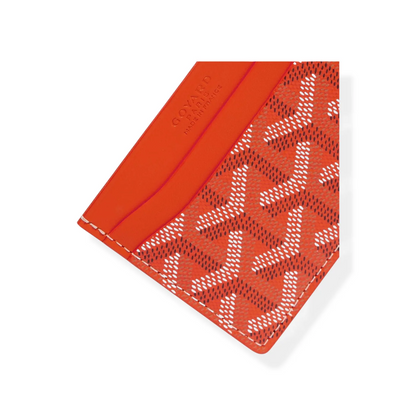 Classic French Pattern Slim Leather Card Wallet