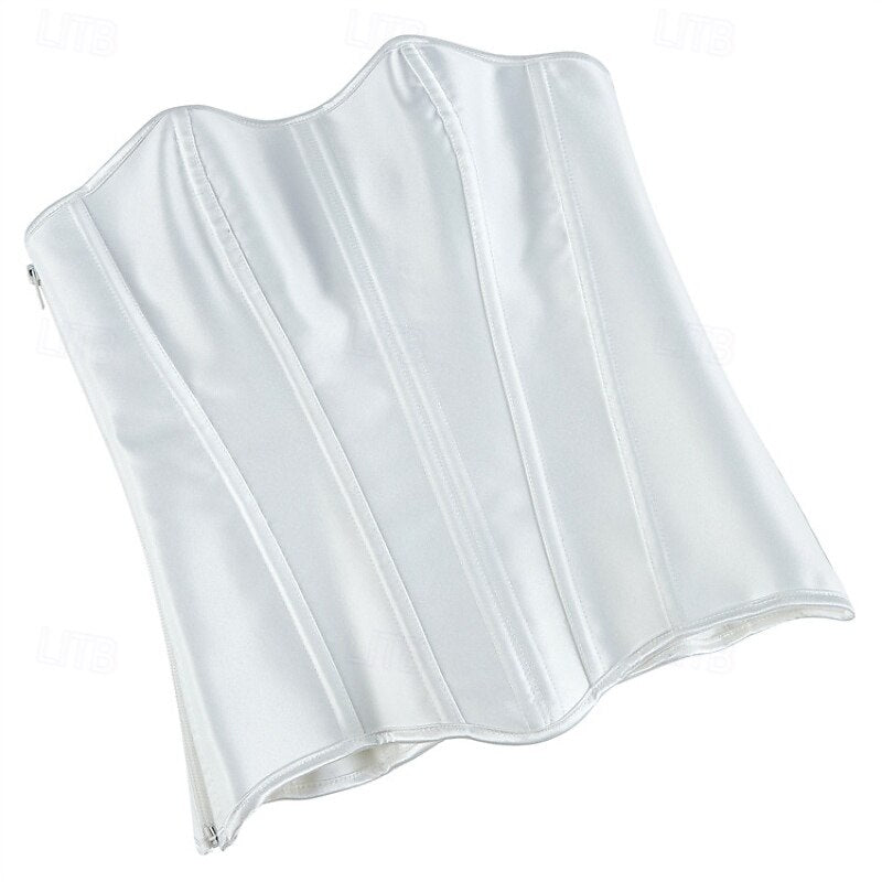 Victoria Gothic Body Shape Satin Waist Corset with Zip