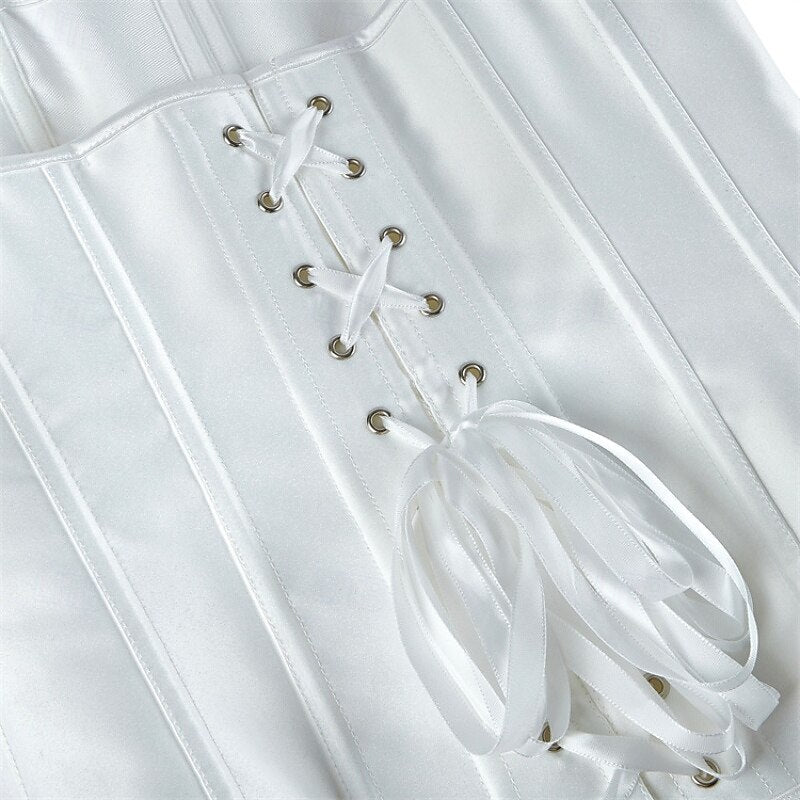 Victoria Gothic Body Shape Satin Waist Corset with Zip