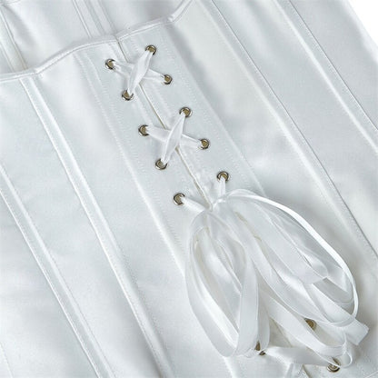 Victoria Gothic Body Shape Satin Waist Corset with Zip