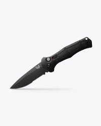 Black Tanto Half-Serrated