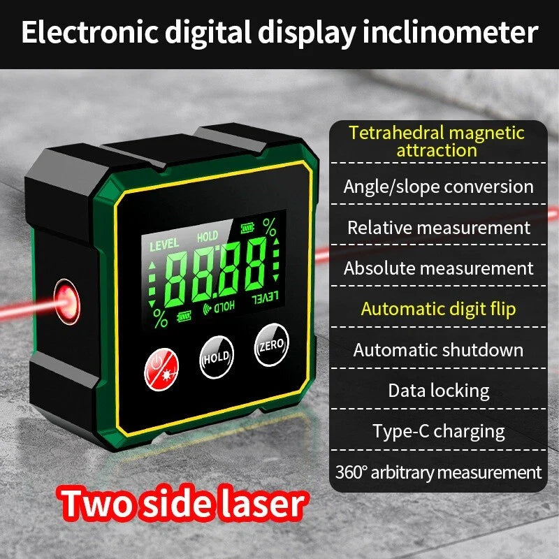 High Precision Dual Laser Digital Inclinometer