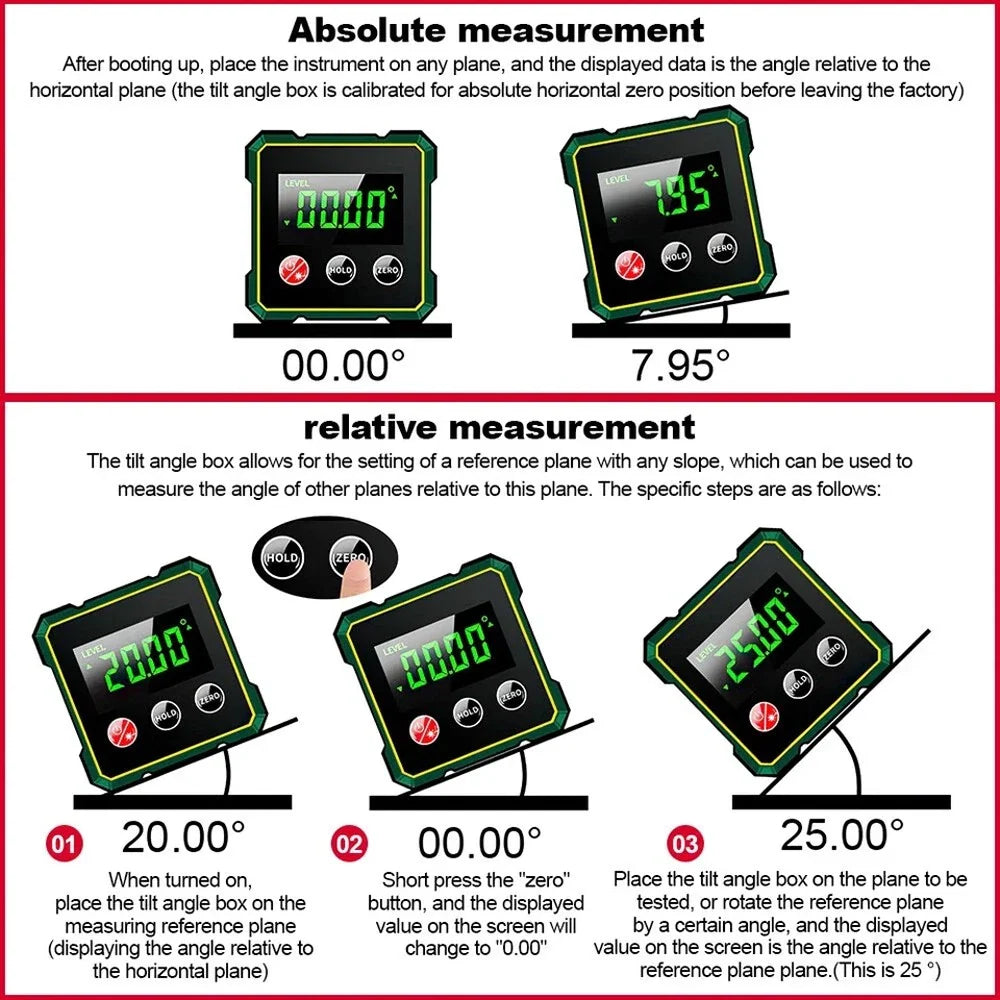 High Precision Dual Laser Digital Inclinometer