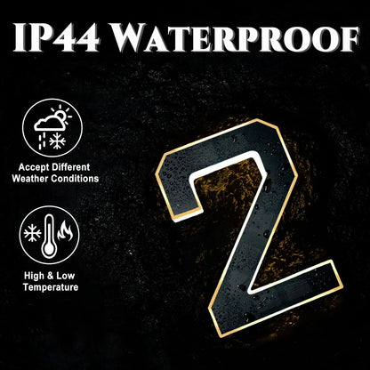 9 Inch Solar Lighted House Numbers for Outside