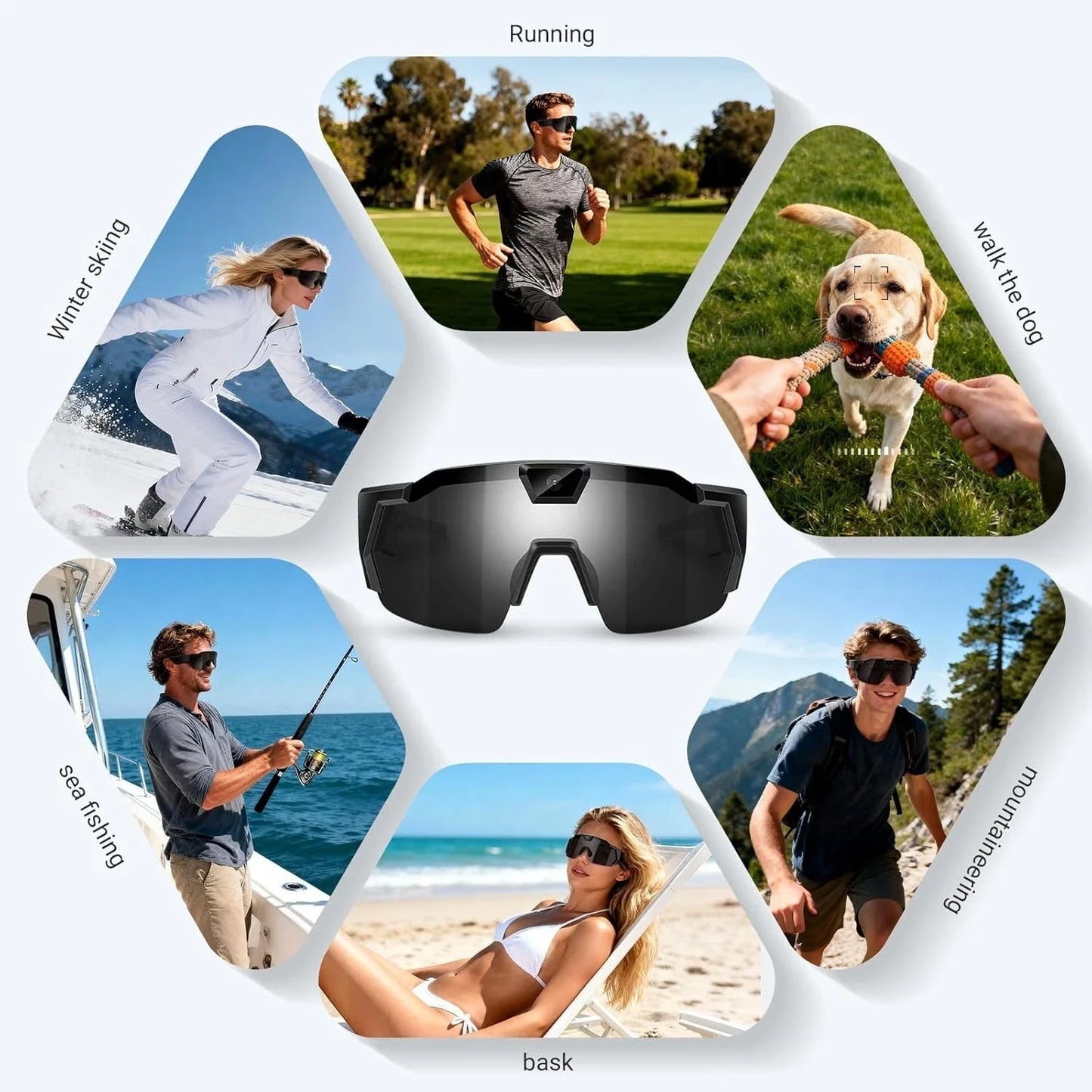 Smart Camera Glasses for Action Sports